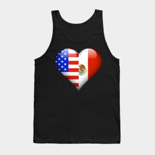 Half American Half Mexican - Gift for Mexican From Mexico Tank Top